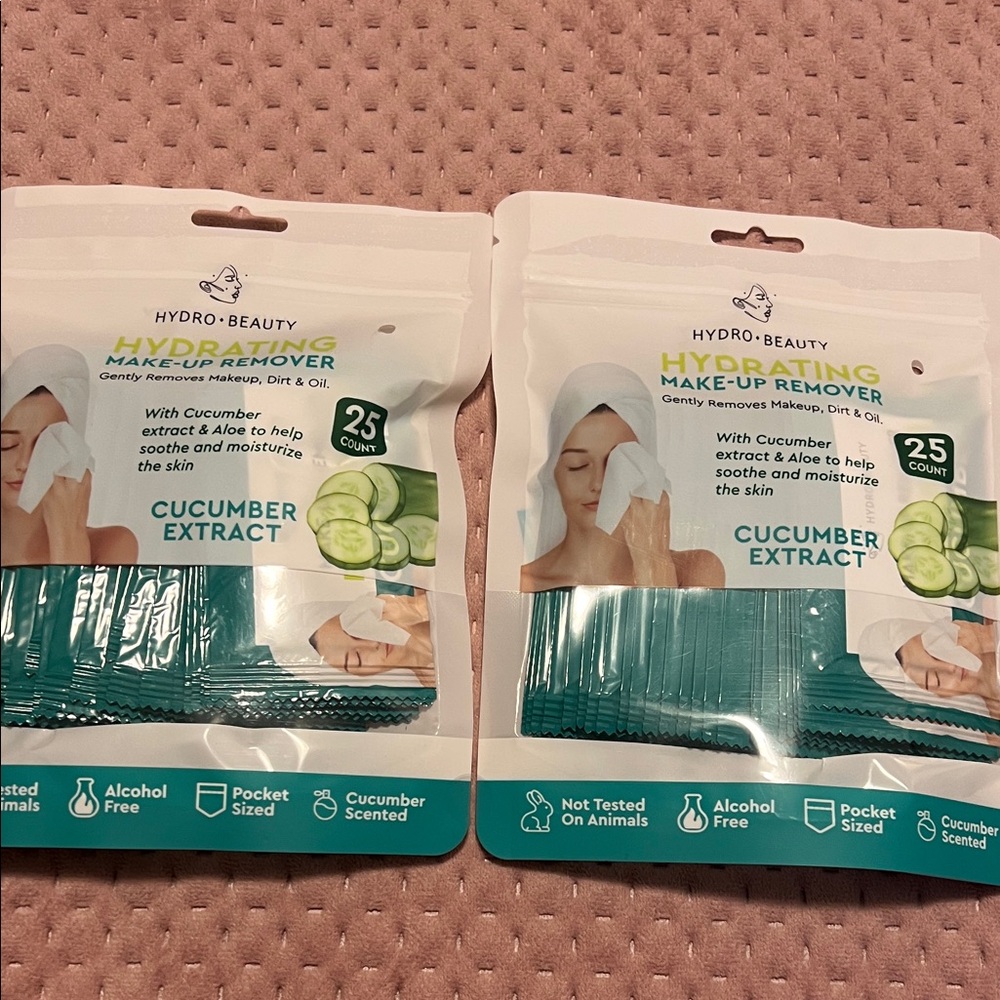 Hydro-Beauty Hydrating Makeup Remover Wipes set of two